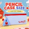 Cartoon Style Pen Bag Fruit Pattern Stationery Bag Cute Design Pencil Case  Girl
