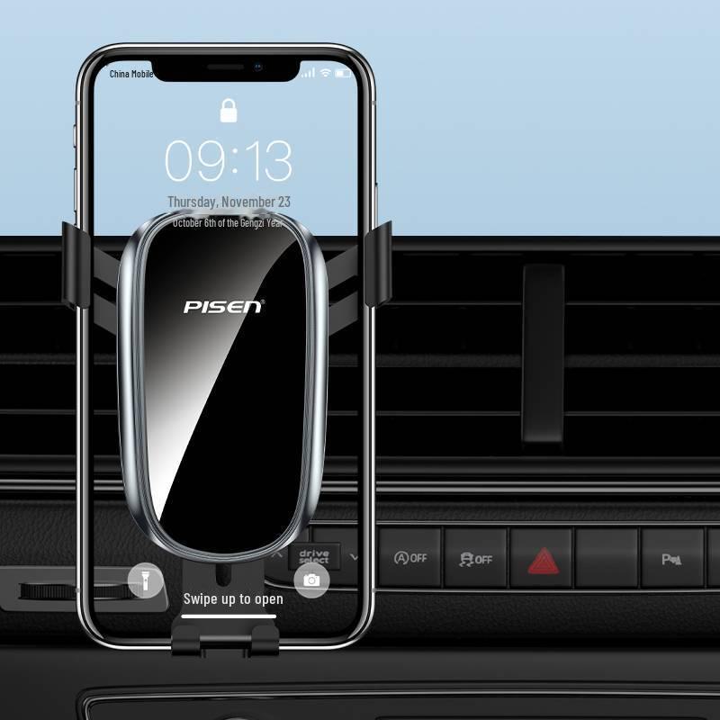 PISEN 360° Rotating Gravity Car Phone Holder for Air Outlet Navigation.