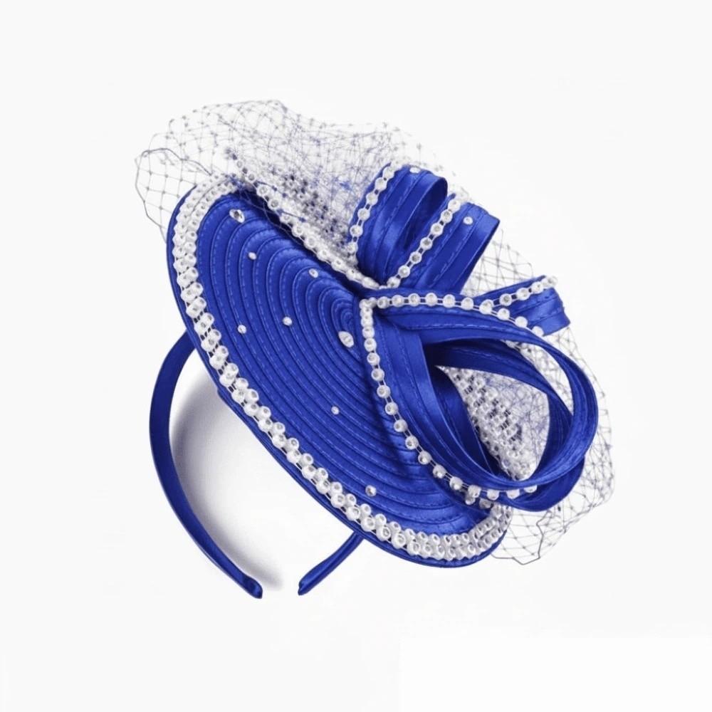 Bowknot Design Fascinator Hat Rhinestone Studded Derby Fascinator Church Sunday