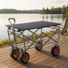 Slatted Wagon Table Top Collapsible Furniture Space-Saving for Picnics