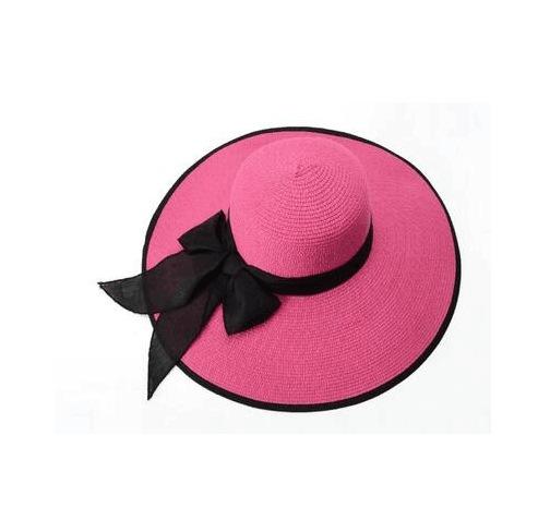 Sun hat women's summer tide versatile sunscreen outdoor outing big edge sun hat foldable seaside beach butterfly straw hat