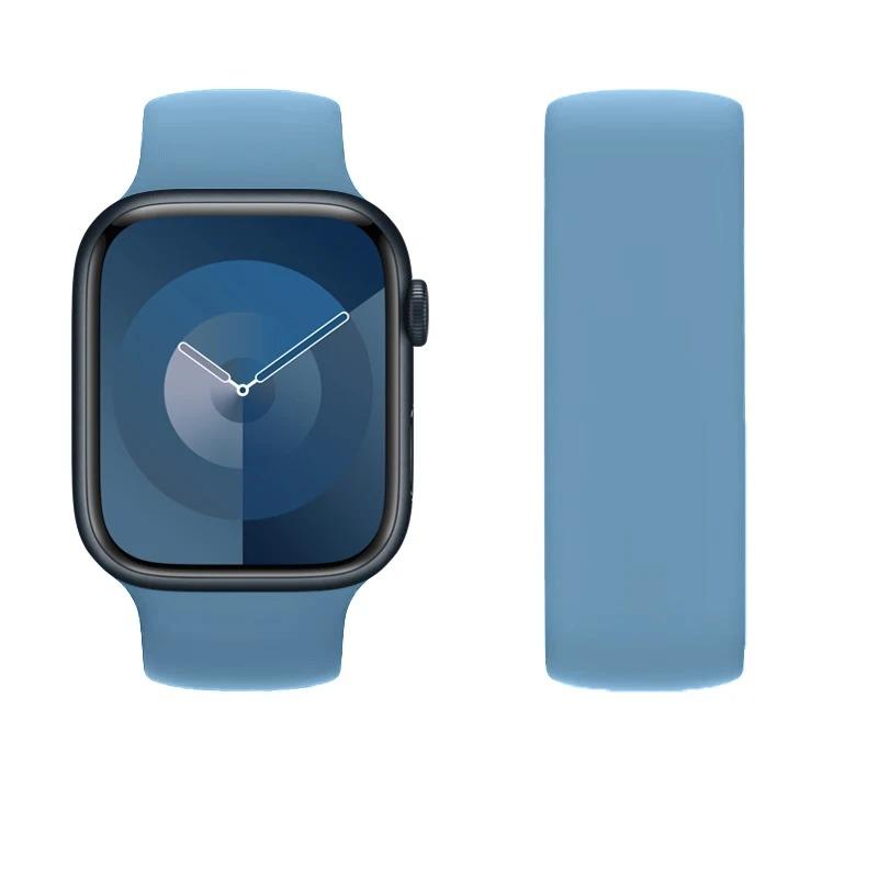Straps for Apple Watch Band 40mm 44mm 45mm 41mm 46 mm 49mm 42mm Elastic Solo loop bracelet iWatch series 3 SE 6 7 8 9 10 ultra 2