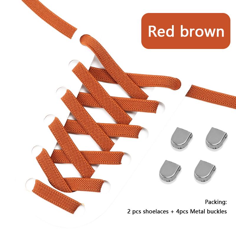 Elastic Laces Sneakers No Tie Shoe Laces 8MM Widened Flat Shoelaces Without Ties Kids Adult Sports Shoelace Shoes Accessories