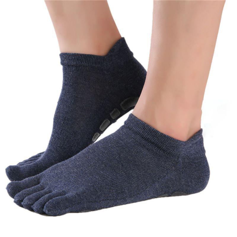 New Men Winter Five Fingers Socks Warm Non Slip Grip Fitness Toe Socks Low Calf Slipper Male Floor Socks Men's Socks With Toes