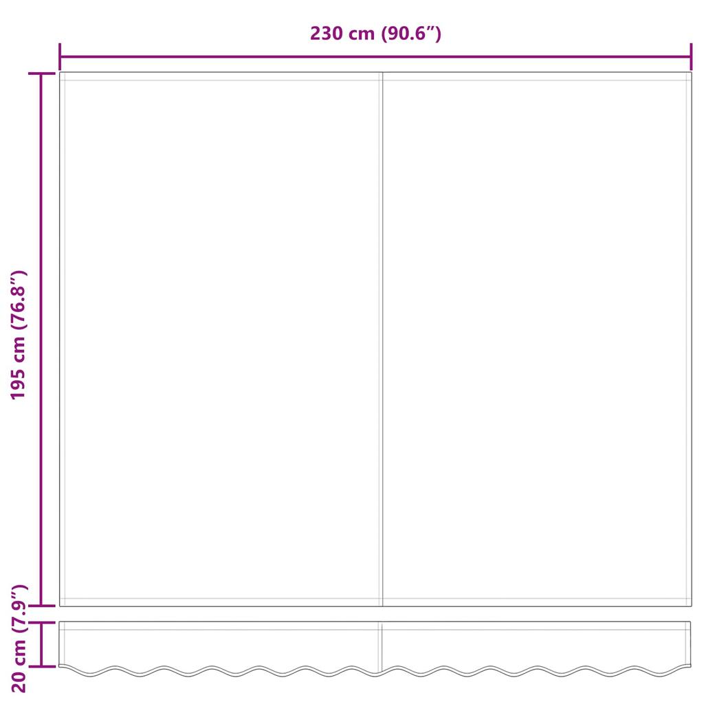 Retractable Awning Yellow 250 x 200 cm Fabric
