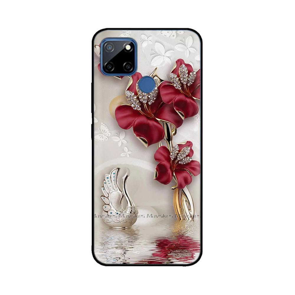 Case For Realme C12 C25 C25s Realme 7i Global Case Cute Soft Silicone TPU Back Cover Realme7i RMX2193 Protective Coque Fundas