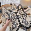 Retro Heklet Hul Ut V-hals Vest Dame Koreansk Broderi Mote Enkeltspent Ermeløs Vest Fransk Casual Overbekledning Topper