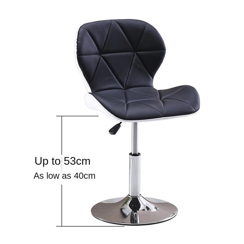 Modern Adjustable Large Backrest Bar Chair Comfort Beauty Stool Backrest Rotating Cashier High Pedal Dining Household Warm