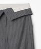 MILLO WOMEN Folding Wide Trousers [Charcoal Gray]