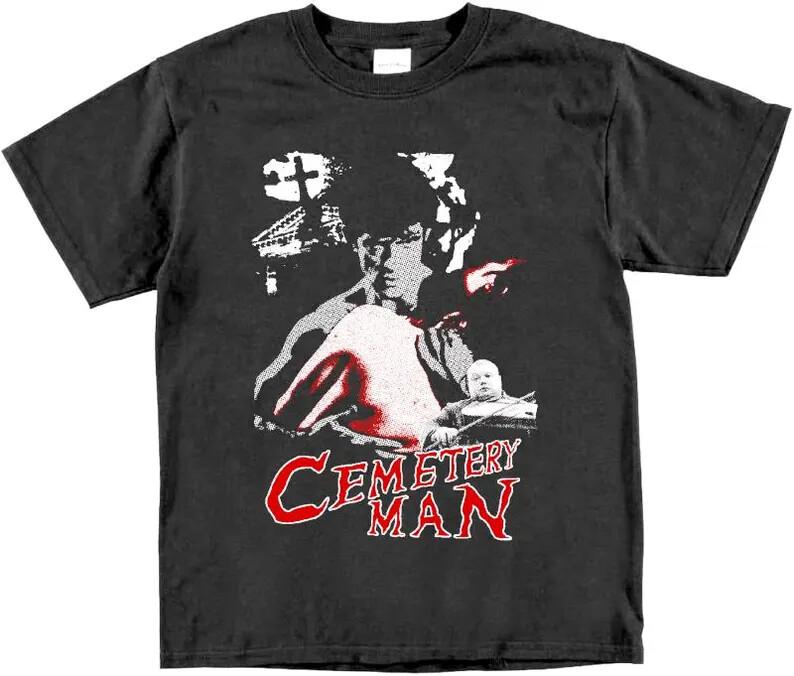 

Cemetary Man Horror Movie T Shirt Vintage Halloween Goth Punk Graphic Emo 1994 Unisex T-Shirt XXL