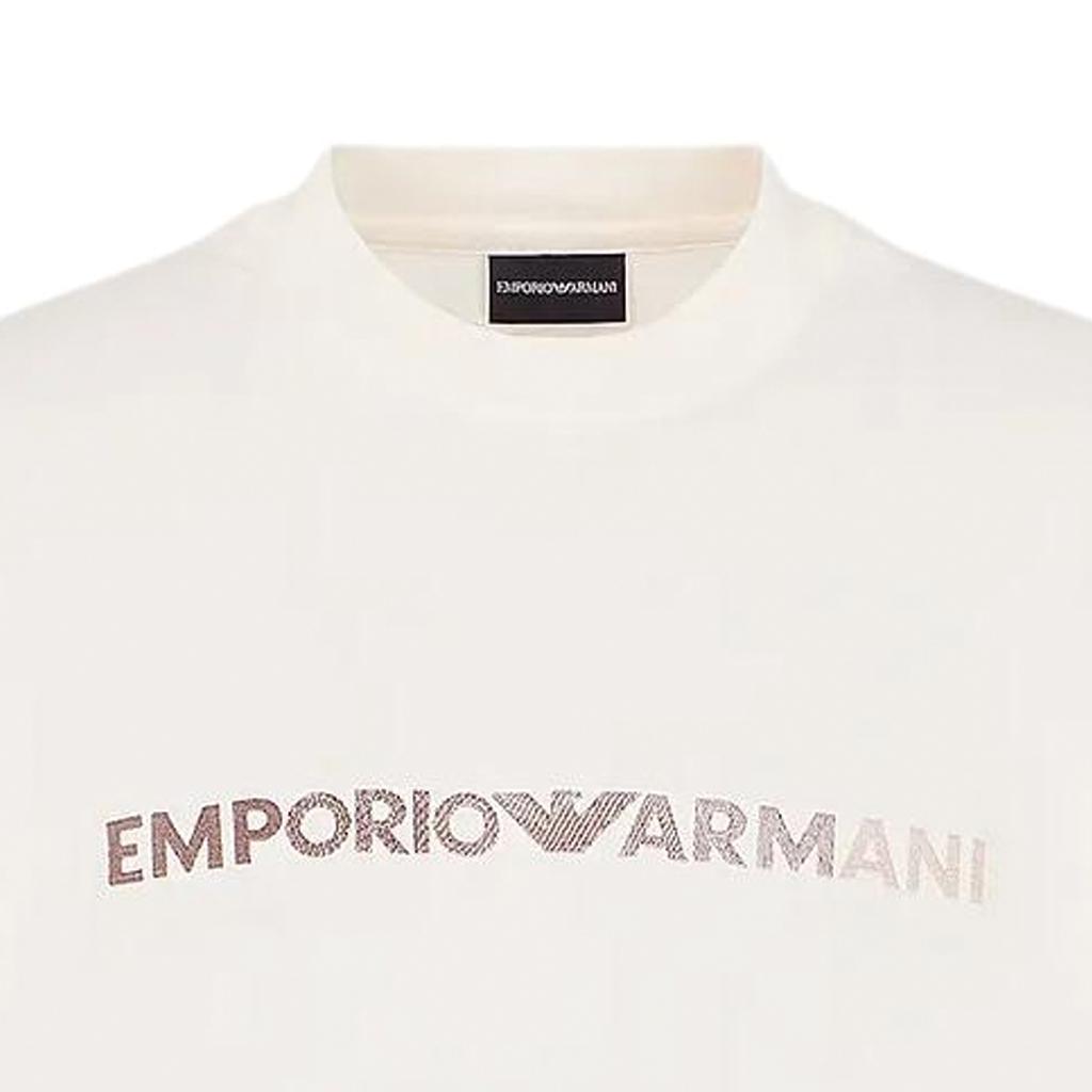 Emporio Armani Logo Embroidered Pima Jersey T-Shirt 3D1TG3-1JPZZ-101B1
