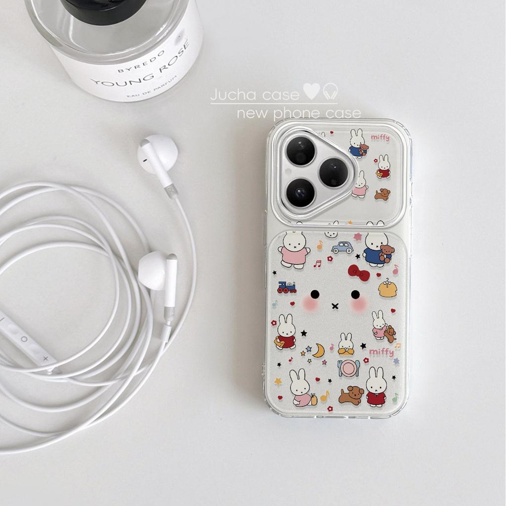Applicable to Huawei purapro + mobile phone case cute cartoon female new pultra all-inclusive edge blushing rabbit