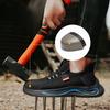 Flying Woven Labor Protection Shoes Men's Anti-smash and Anti-puncture Steel Baotou Safety Shoes Light Breathable Site Work Shoes