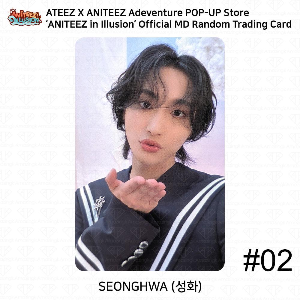 ATEEZ X ANITEEZ POP UP Store 'Aniteez in Illusion' Carte photo officielle MD Trading