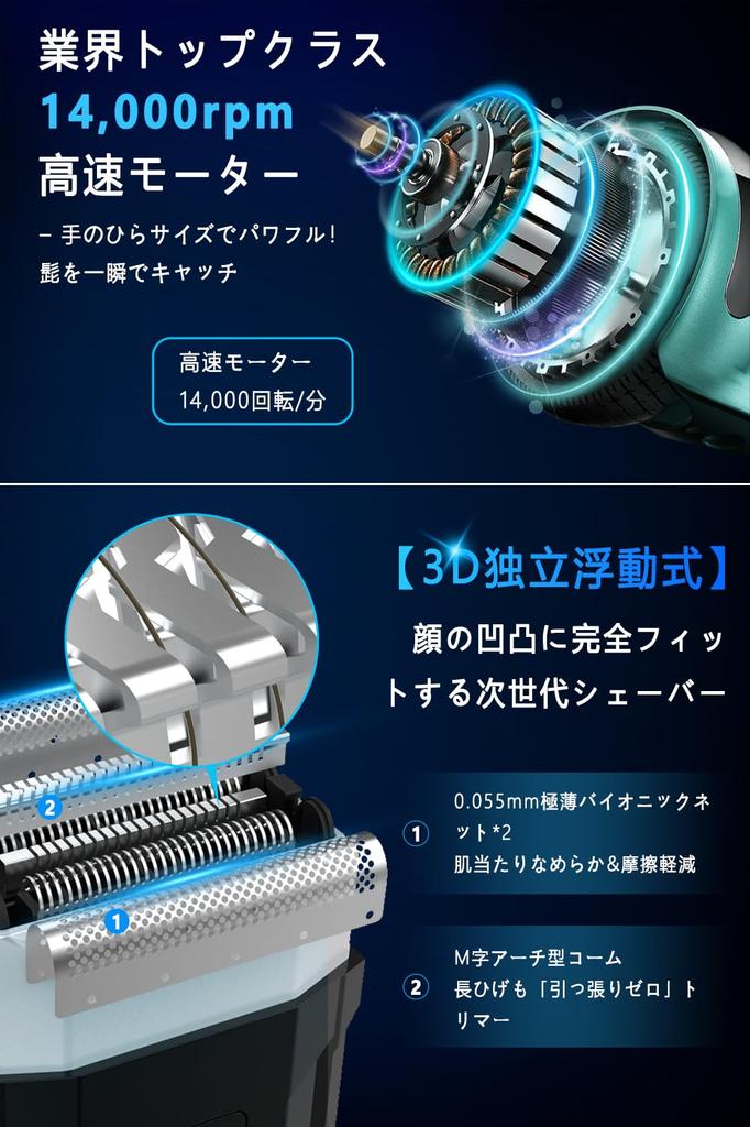 Electric Compact AI Sensing 2025 New Electric Shaver for Wet and Dry 3 IPX7 Low Fast LED Compact and Portable for Business Home and Overseas Perfect