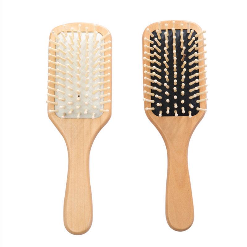 Wooden Air Cushion Hair Massage Comb - Anti-Static, Reduces Hair Loss, and Massages Scalp