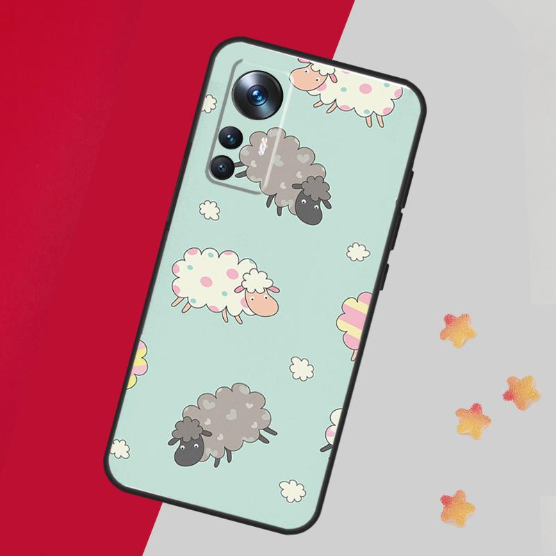 Cute Sheep Case For Xiaomi 14T Pro 11T 12T 13T 13 14 15 Ultra Cover For POCO F7 F6 F5 X3 X5 X6 X7 Pro