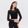 Huit Seamless Sheer Long Sleeve Tee Htwtl3k16t