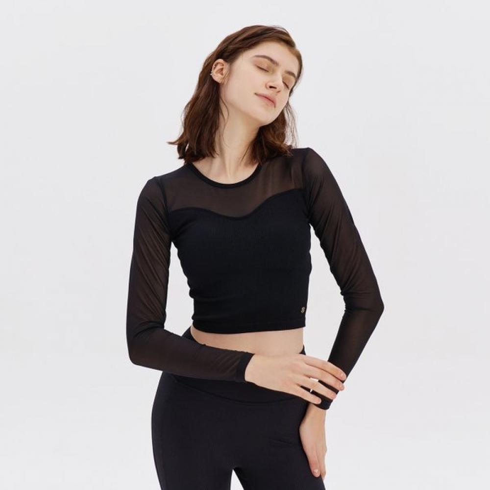 Huit Seamless Sheer Long Sleeve Tee Htwtl3k16t