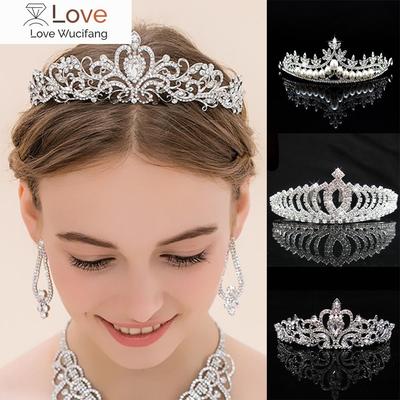 1pc Princess Crystal Crowns Bridal Tiaras Headband Kid Girls Love Prom Headpiece Wedding Party Hair Jewelry Accessiories Gift