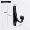 Aluminum Alloy Door Hook: Single/Double Wall, Bathroom & Kitchen Clothes Hanger
