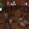 Wooden Miniature House Craft Book Nooks Kits Antique Bistro Doll House Assembly Set Toy For Crafts Lover And Collector