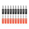 4mm Banana Plugs Red and Black Zinc Alloy Banana Plug Connectors for Speaker Wire Audio Amplifier