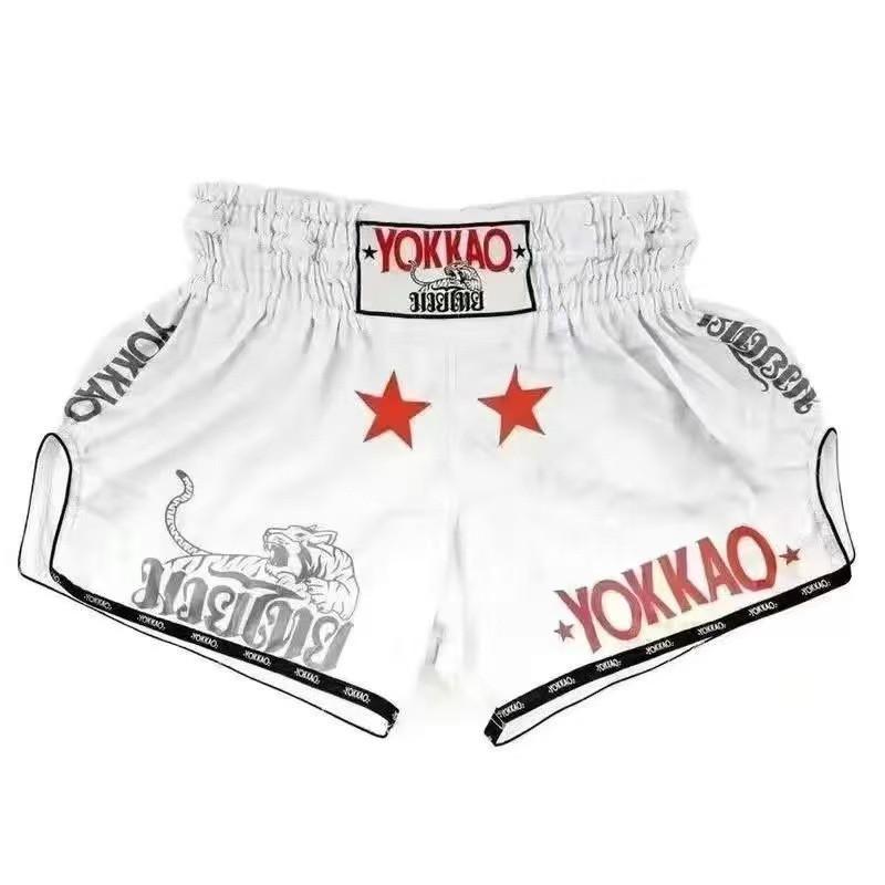 Pantaloncini MMA Pantaloni da Allenamento Boxe Muay Thai Kickboxing UFC Sparring Palestra Abbigliamento Fitness Sublimazione Compressione