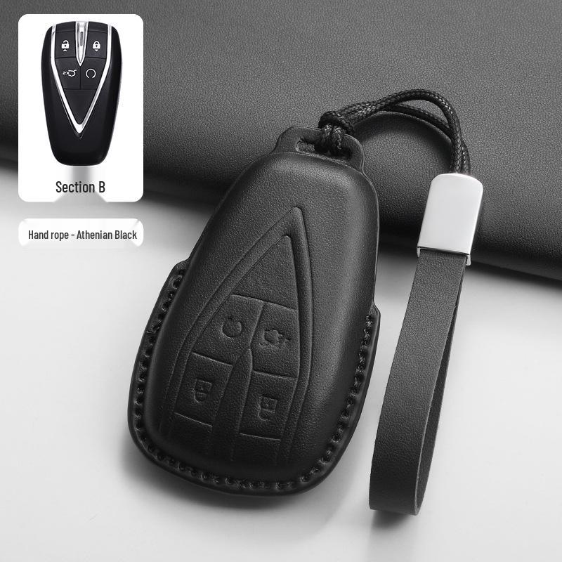 Changan CS75Plus/CS55Plus, Yidong, Oshan X5/Z6 Car Key Cover (Black)