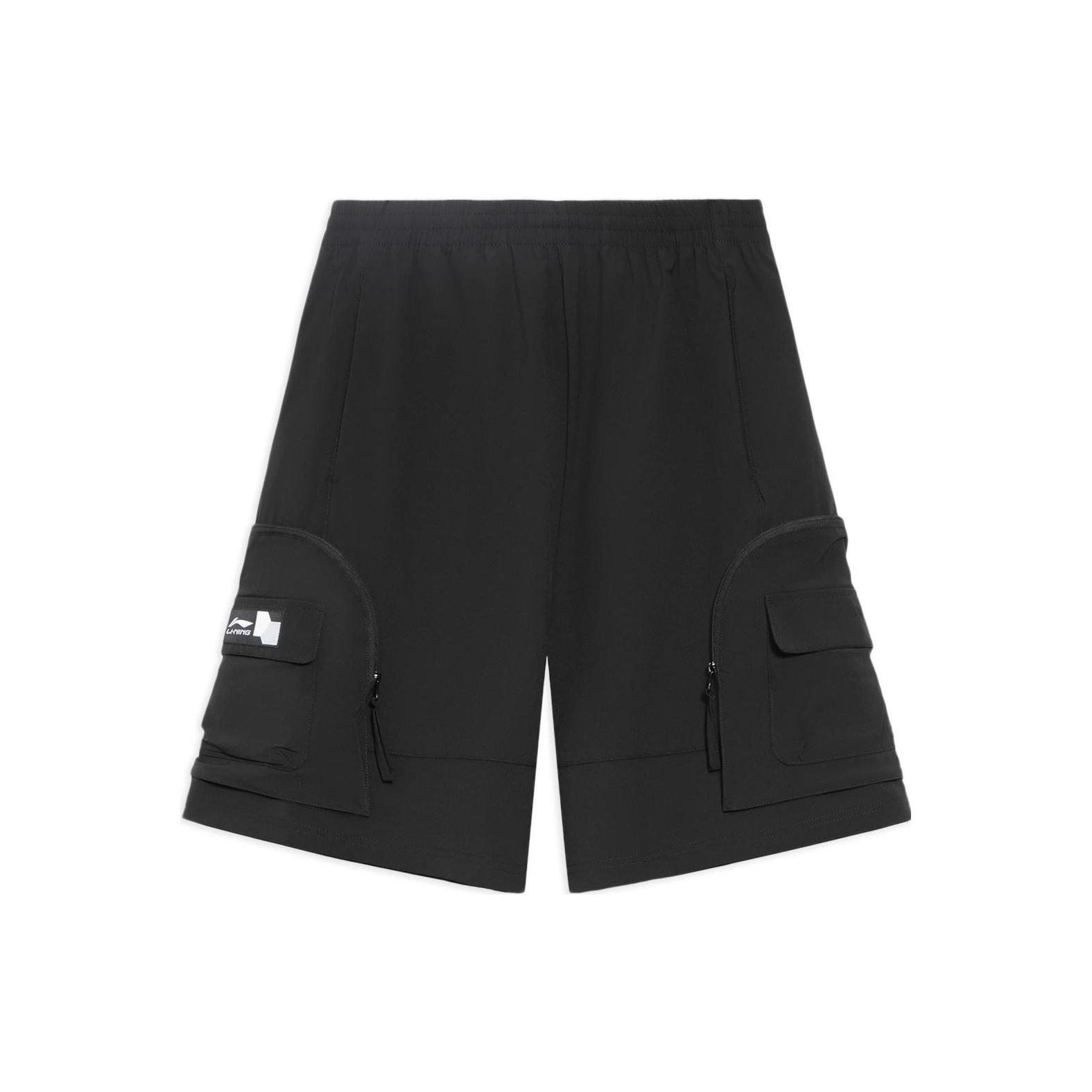Li-Ning Graphic Shorts  Black  Men s AKSS303-2 XL