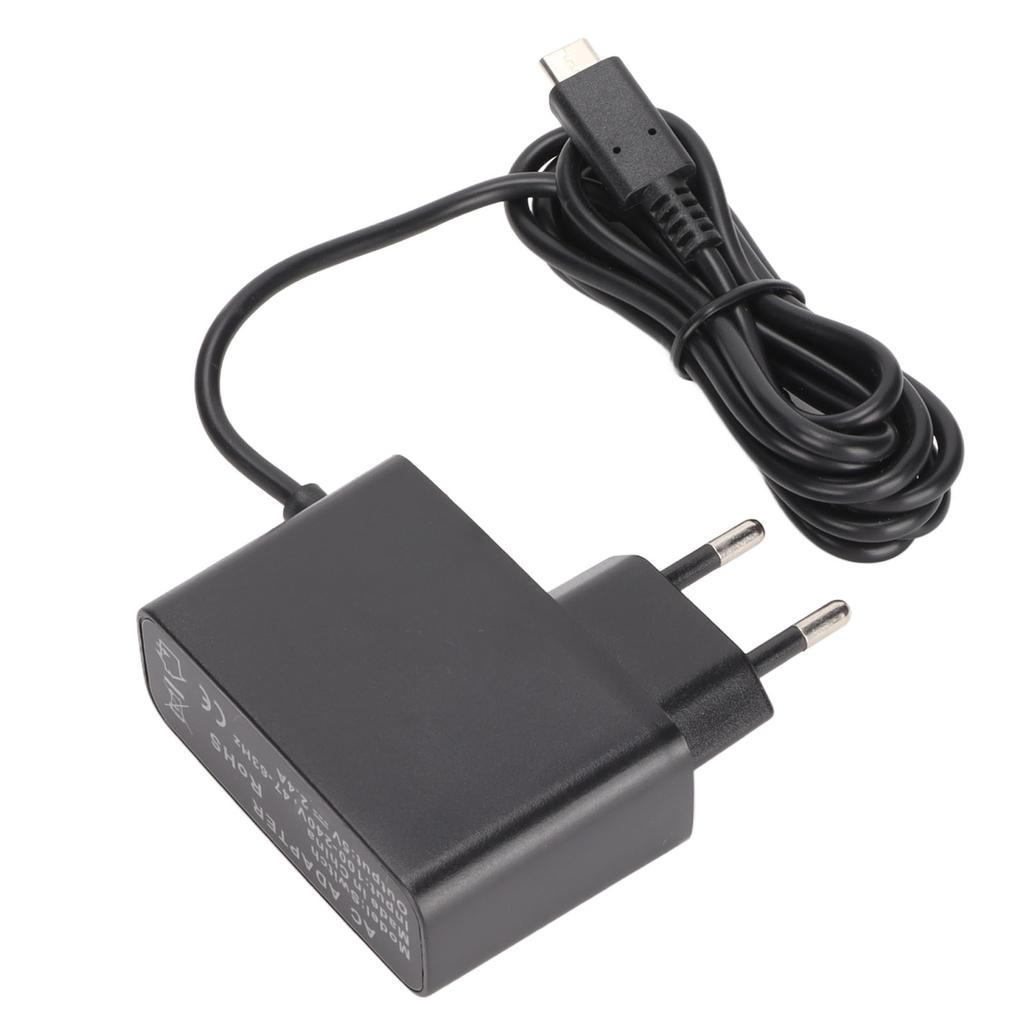 For Switch AC-adapter 5V 2.4A Utgang Type C-grensesnitt Vegglader for Switch-konsoll 100-240V EU