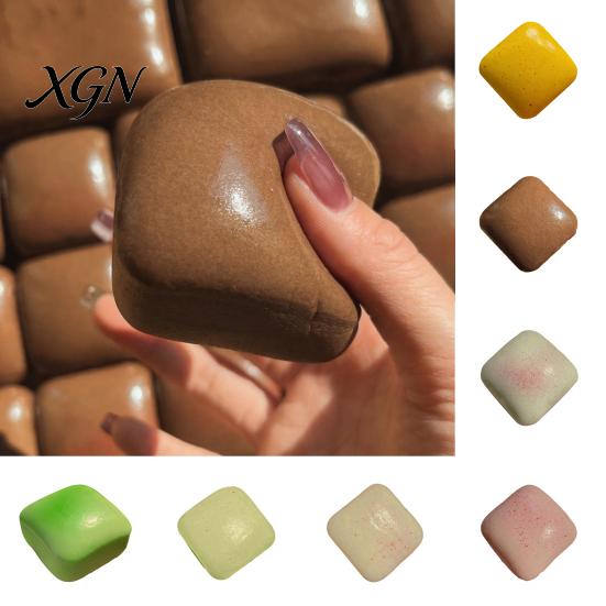 Anxiety Relief Hand Toy Squeeze Stress PU Material Soft Slow Rebound Sensory Decompression 3D Toast Bread Fidget Ball