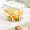 3.5L Cold Water Bucket Summer Dispenser Water Kettle Refrigerator Jug  Fruit Juice Drink Container