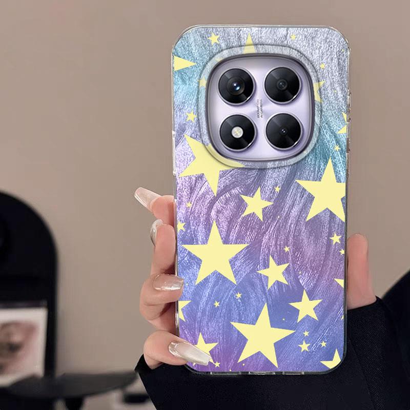 For Redmi Note 13 14S 14 Pro Plus 5G 14C A3 13C Poco X7 Pro Phone Case Leopard Feather Gauze Rainbow Butterfly Bumper Hard Cover