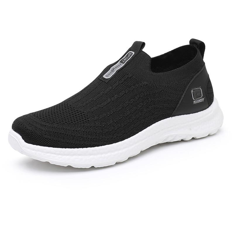 Shoes men's spring new soft-soled casual wear-resistant men's single shoes one pedal breathable versatile lazy shoes