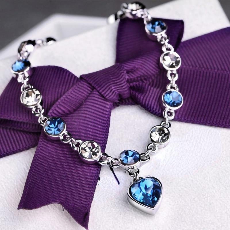 1PC Brățară în formă de inimă de modă pentru femei, lanț, bijuterii pentru femei, brățară cadou