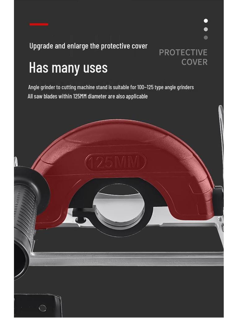 Angle Grinder Stand: Multifunctional Cutting Machine Converter with Dustproof Protective Cover