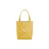 Puzzle Fold Embossed Logo Tote Bag Men Tote Bag Light-Yellow A657V25X01-6048