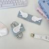 Portable Cable Winding Buckle Cowboy Star Angel Wings Fabric Cable Organizer For Travel Headphone & Charging Cable Storage