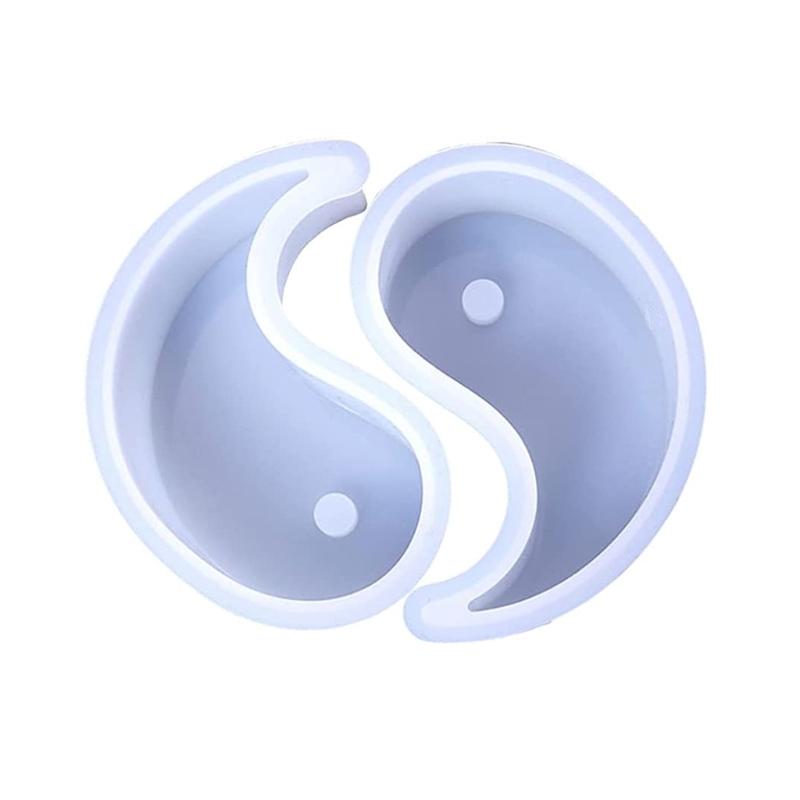 3D-Candle Mold Tai Chi Yin Yang Candle Silicone Mold Handmade Soap Mold DIY Fondant Candy Mold Chocolate Decorating Tool