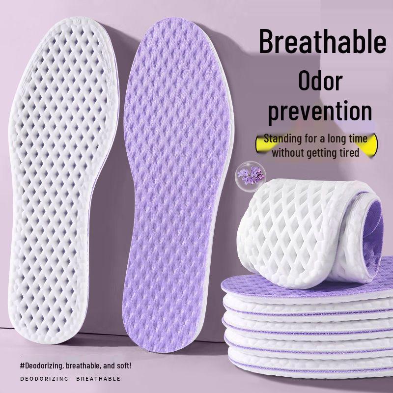 Breathable Antibacterial PU Summer Insole - Soft, Dry & Odor-Free Comfort