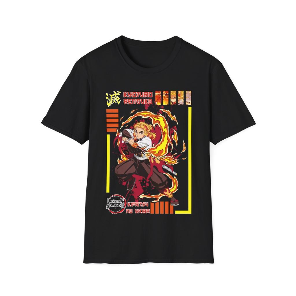 Demon Slayer Ren Goku Fire Hashira Unisex T-Shirt, Anime Graphic Tee, Manga