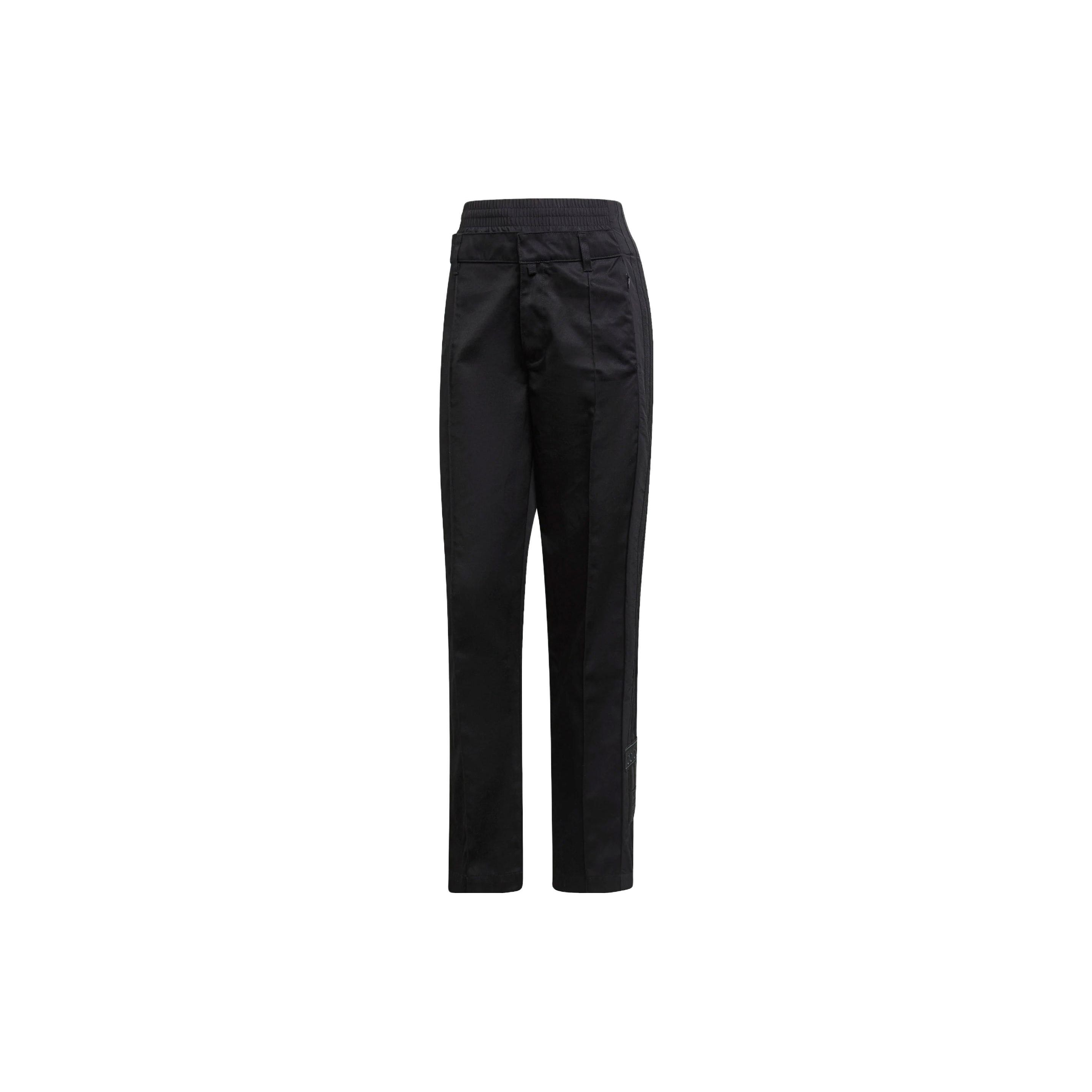 

Adidas Originals Trefoil Patchwork Side Open Button Retro Sports Long Pants Casual Pants Women bottoms Black H22761