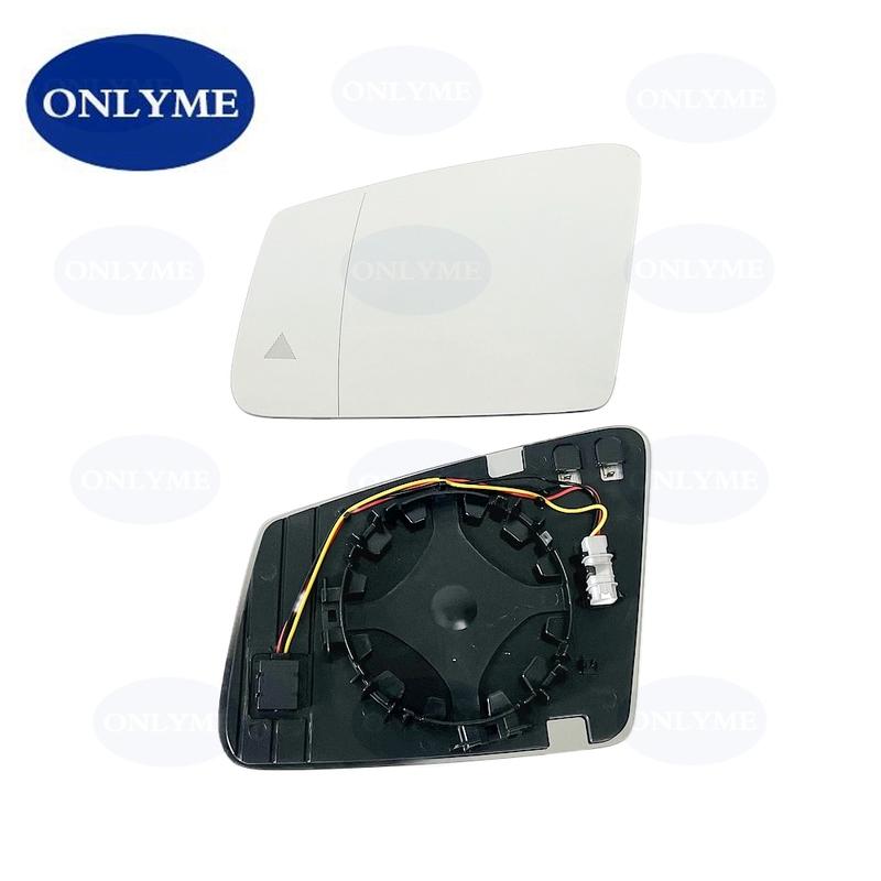 Car led warning blind spot heated mirror glass for MERCEDES BENZ A B C E S CLA CLS GLA GLK W117 W176 W204 W207 W212 W221 W246