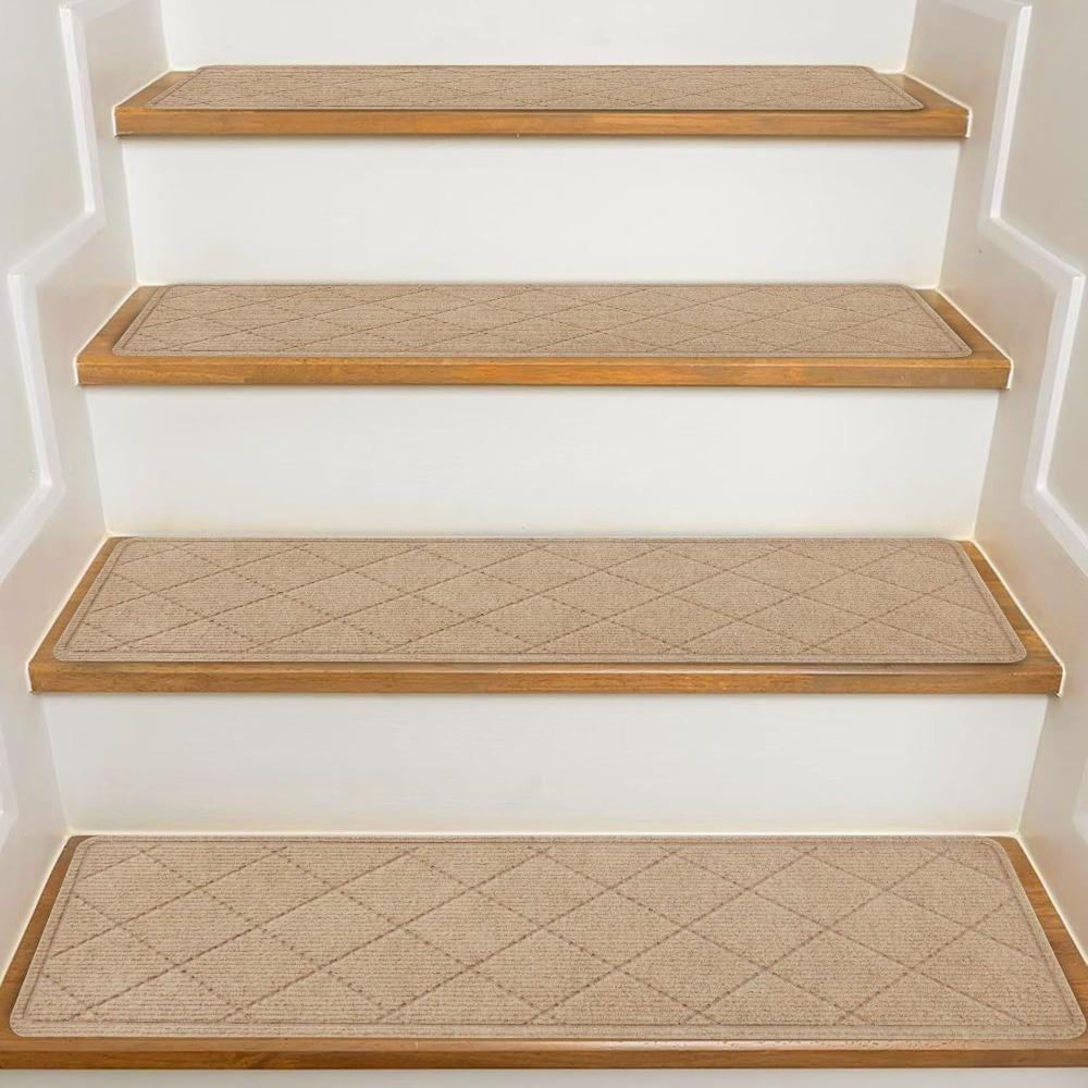 1pc Non-Slip Carpet 8x30 Inch Stair Mats Trendy Stair Treads  for Most Steps