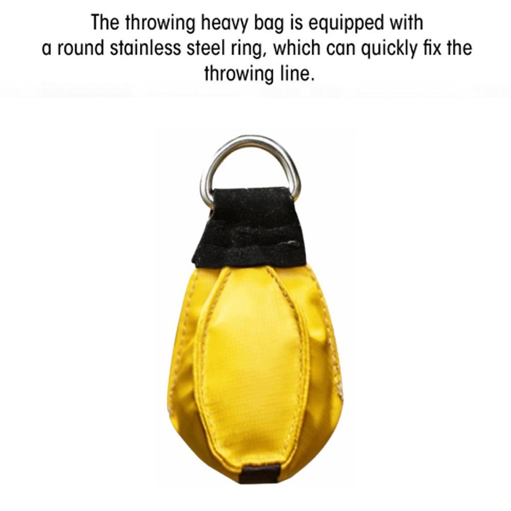 Bolsa de peso para lanzar de acero inoxidable Bolsa reutilizable para cuerda de escalada Bolsa duradera para cuerda de espeleología Exterior