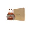 Coach Riya 21 Klassischer Monogramm-Rucksack mit Kordelzugverschluss, aus Stoff und Leder, mittelgroß, Damenrucksack, Braun CH591-B4TA7