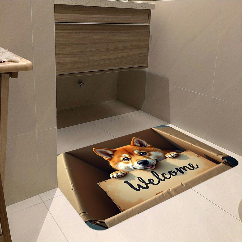 Cute Cat Decorative Floor Mat - Dirt & Wear-Resistant, Easy-Clean Entrance Mat