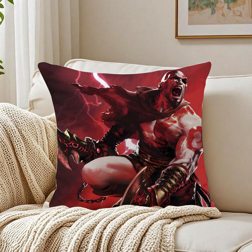 Game Mythological GGod of WWar Cushion Cover Pillowcase Antidustmite Living Room Sofa Decor Cushion Room