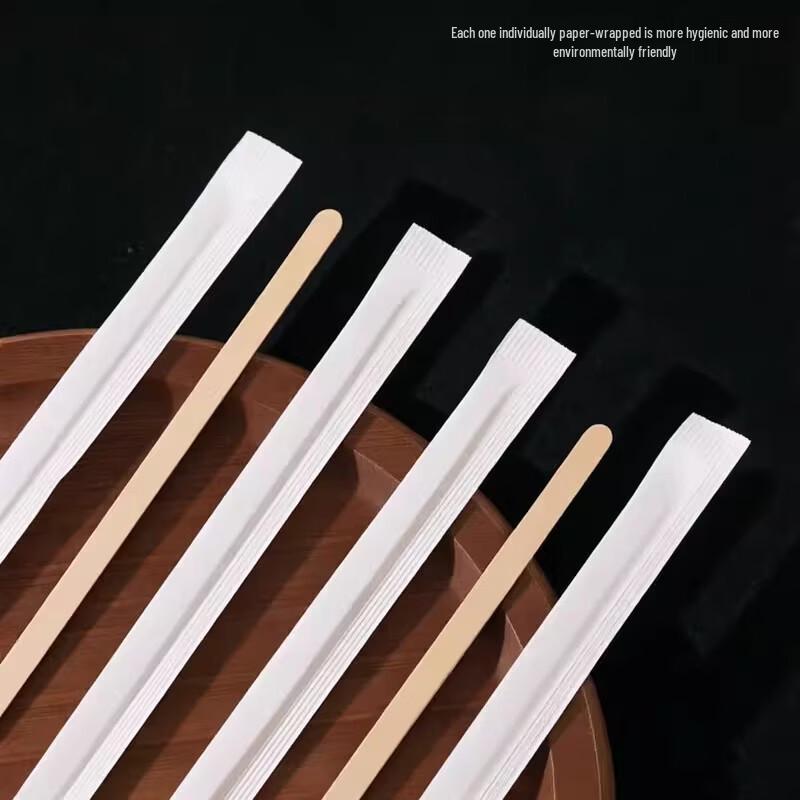 Individually Wrapped Wooden Coffee Stirrers